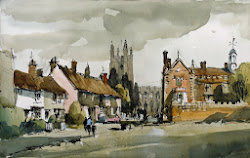 john hoar watercolour town artist films long hospital british malcolm allsop posted church turn magic works these melford